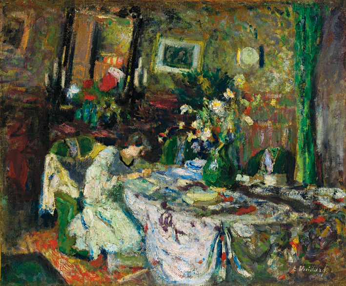  Edouard Vuillard —— MARCELLE ARON DANS LA SALLE A MANGER AU CHATEAU-ROUGE